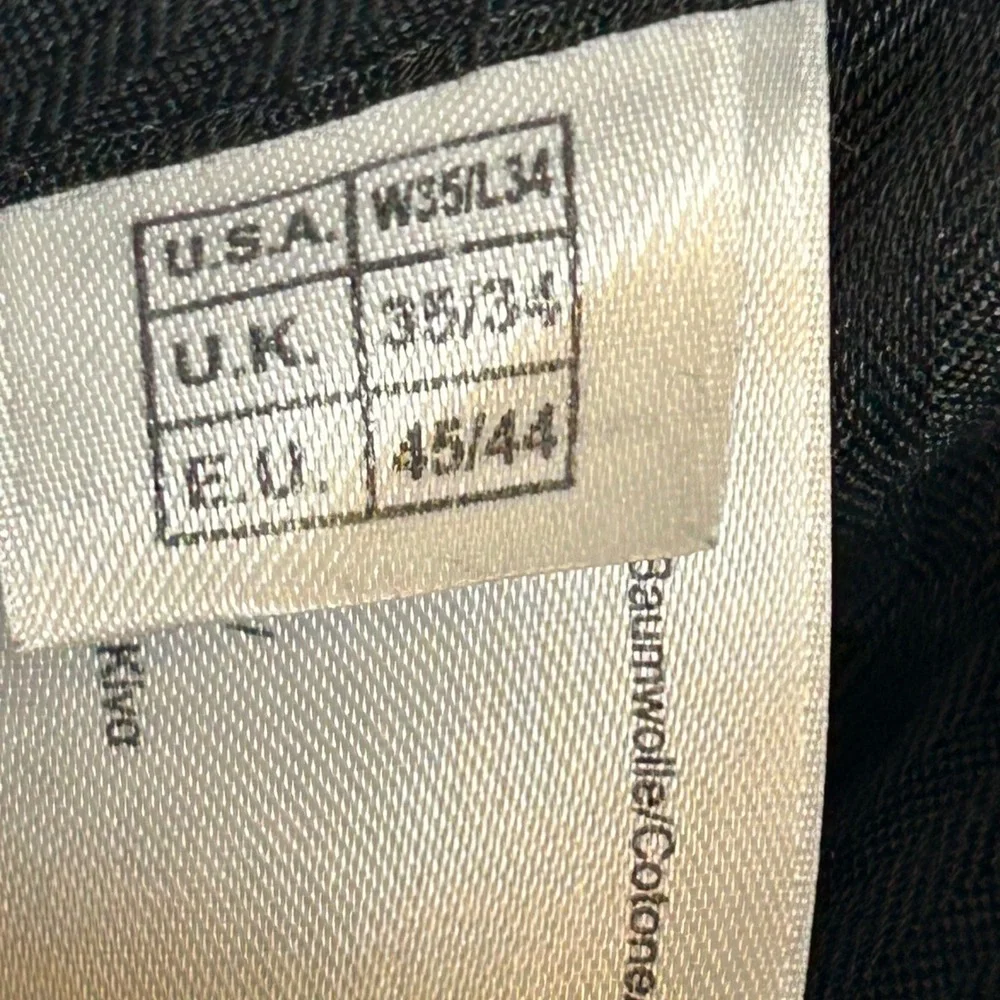 Brooks Brothers Hudson Corduroy Pants Mens W35 L33 Dark Blue‎ Straight Leg - Picture 9 of 11